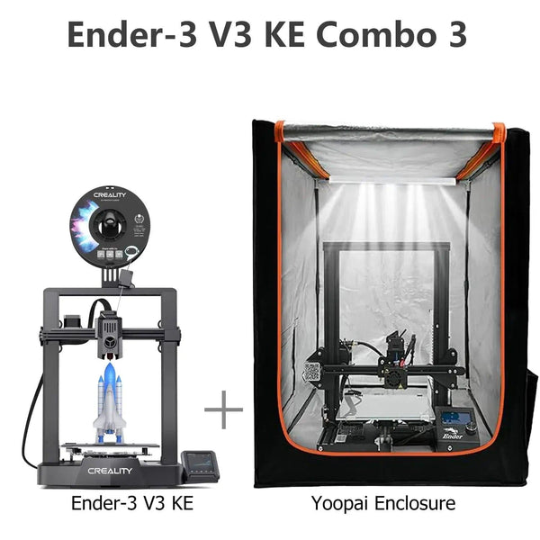 Creality Ender 3 V3 KE 3D Printer+Yoopai Enclosure Combo Features:

【Ship From Amazon FBA Warehouse】Same shipping service with Amazon. Enjoy reliable performance and fast shipping with the Amazon FBA Warehouse.
【Smarter aCreality Ender 3 V3 KE 3D Printer+Yoopai Enclosure Combo3D Printer