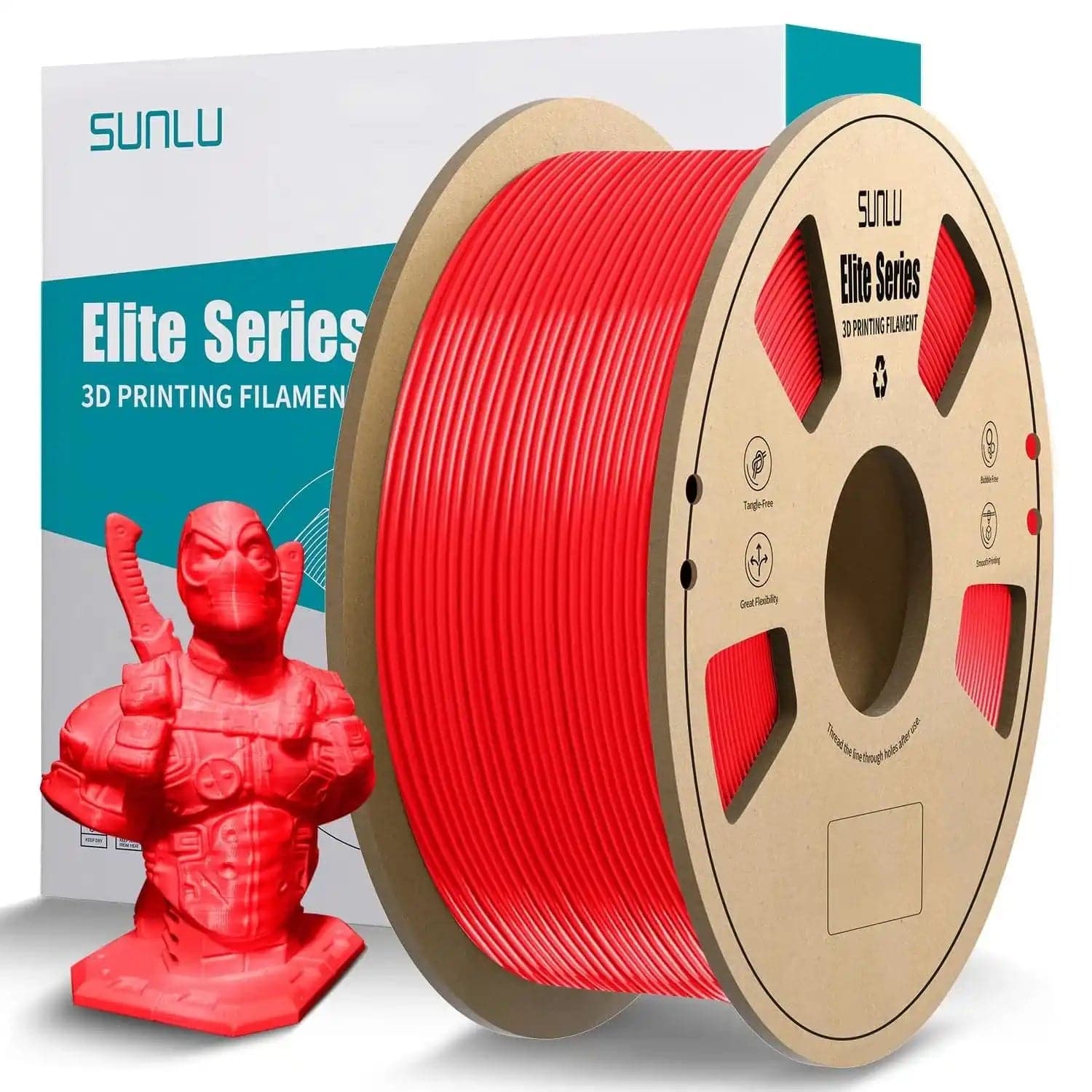 SUNLU PETG 3D Printer Filament 1.75mm PETG 1KG/ROLL ±0.02mm Multicolor No  Bubble 