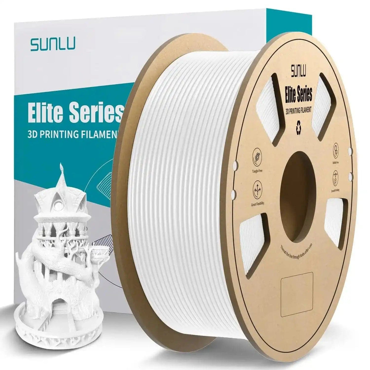 SunLu PLA Meta Filament 1.75mm, White, 1kg – DIY Electronics