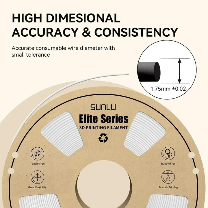 Over 10kg Filament Combo-SUNLU Elite PLA 3D Printer Filament 1.75mm 1K
✅【Ship From Amazon】Same shipping service with Amazon. Enjoy reliable performance and fast shipping with the Amazon FBA Warehouse.
✅【SUNLU PLA Filament 1.75mm】Dimens10kg Filament Combo-SUNLU Elite PLA 3D Printer Filament 13D Printing Materials