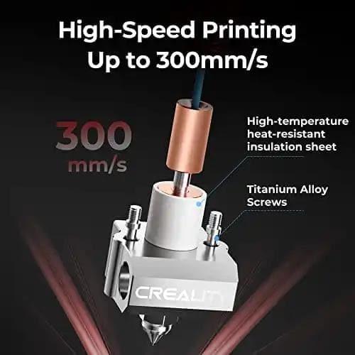 Creality Spider Hotend for Ender 3D PrintersFeatures: 
【All Metal Design, Up to 300 ℃ Printing】With scientific structure and material selection, the Spider 3.0 Pro All Metal Hotend Upgrade Kit can reach 300℃ tCreality Spider HotendBISS