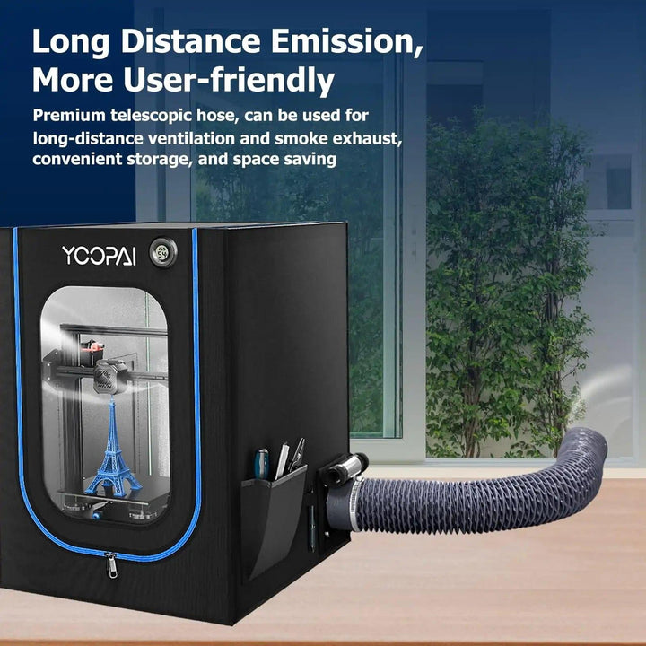 YOOPAI Fan Fume Extraction Kit for 3D Printer Enclosure 

【Ship From Amazon FBA Warehouse】Same shipping service with Amazon. Enjoy reliable performance and fast shipping with the Amazon FBA Warehouse.
【Exhaust Odors SmokYOOPAI Fan Fume Extraction Kit3D Printer Accessories